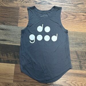 Grayson Threads Charcoal Tank with White Print